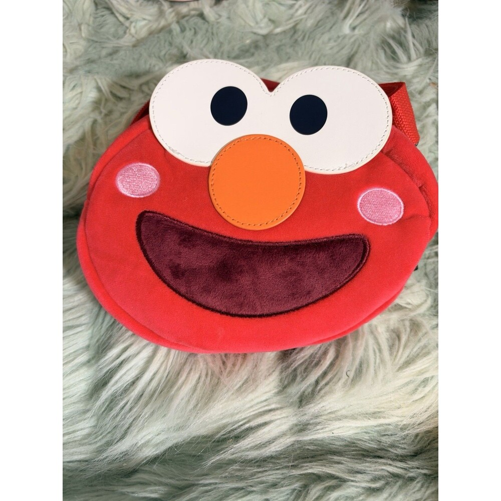 SESAME STREET Cute ELMO FACE Fanny Pack Red